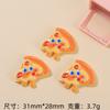 Accesorios de Resina Gel Crema Horquilla para el Cabello Diversión para Niños Hecho a Mano DIY Hebilla para Zapatos con Agujeros Joyería Dibujos Animados Expresión M Bean Galletas Comida Juego