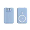 Fábrica de Origen Cargador Inalámbrico Magnético Regalo Power Bank Personalizado con Cable Integrado, Fuente de Alimentación Móvil de Gran Capacidad para Celebraciones de Aniversario