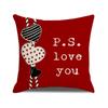 Funda de Almohada para el Día de San Valentín Más Vendida en Amazon Estampado de Amor Americano Levo Almohada Decorativa para Sofá de Sala de Estar del Día de San Valentín