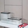 Acuario ecológico personalizado para uso doméstico, pecera de cristal con sistema integrado de separación seco-húmedo, adecuada para exhibición en la sala de estar