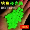 Super Brilhantes Contas Fluorescentes para Pesca Noturna, Contas Stopers de Pesca, Conjunto de Pesca com Linha e Anzol, Contas Luminosas, Acessórios para Iscas de Pesca