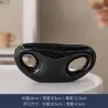 Vaso de Flores Cerâmico Estilo Ins Nórdico Criativo Oval Duas Aberturas Recipiente para Vasos de Suculentas Decoração de Mesa Ornamento