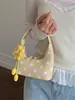 Yuezhi 2026 Verano Nuevo Bolso de Mano de Moda de Lunares, Bolso de Hombro, Estilo Hong Kong, Elegante, Gran Capacidad, Bolso Cruzado de un Solo Hombro