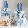 Bolsa de Dulces con Lazo Floral Plegado Shangmit, Bolsa de Dulces sin Plegar, Bolsa de Regalo de Boda 1