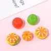 Laranja, caqui, carambola tridimensionais simulação de frutas miniaturas para brincar de comidinha enfeites brinquedos infantis presentes acessórios de resina
