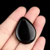 1940-25X33 Colgante de Piedra Ágata Cristal Natural Forma de Gota de Agua Amatista Cristal Rosa Material para Colgante de Joyería DIY