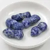 Adornos de cacahuete tallados en cristal al por mayor con significados auspiciosos, cacahuetes de buena fortuna, artesanías de jade para el hogar y accesorios decorativos
