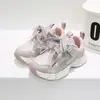 Zapatos infantiles nuevos de piel al por mayor, tallas 28-37, para niños mayores, zapatillas deportivas, zapatos casuales, para niñas, zapatos de estudiante, zapatos de papá, 6649