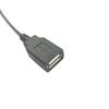 Cabo de alimentação USB de cabeça única, cabo de 2 vias macho, cobre puro, cabo de dados USB fêmea de 4 vias, A macho curvado/barramento