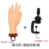 Soporte de Mano Modelo para Práctica de Uñas, Mano Falsa, Mano Realista Suave con Soporte Fijo de Escritorio para Exhibición