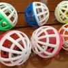 Suministro de Bolas de Juguete Campana Redondas Huecas de Plástico Bicolor para Hámsteres, Chinchillas, Gatos y Perros, 4 cm, Lote Mixto, Juguetes para Gatos
