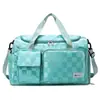 Bolsa deportiva para mujer, bolsa de natación separada para artículos secos y húmedos, bolsa de viaje portátil de gran capacidad para distancias cortas, bolsa de almacenamiento de equipaje de viaje