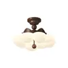 Lámpara de Burbuja de Nube Estilo Medieval Crema Lámpara de Techo Corona Dormitorio Cálido Estudio Habitación Infantil Lámparas Casuales