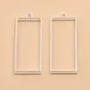 16 Estilos de Accesorios para Joyería DIY de Aleación Plateada Brillante, Colgantes de Corazón con Forma de Luna, Encantadores Marcos Huecos de Resina
