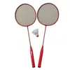 Venta al por mayor del fabricante Set de bádminton en stock para principiantes, adultos y estudiantes, 2 raquetas 1 volante, Bolsa de red de aleación de hierro, Raqueta de bádminton