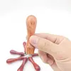 Conjunto Selo de Laca de Fogo Retrô Cabo de Madeira Cabo Selo de Laca de Fogo Partículas de Cera Conjunto DIY Ferramenta Selo Cabo de Madeira