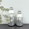 Botella de Bebida de Pared Delgada de 300ml 400ml Lata de Aluminio con Tapa Antirrobo Tapa de Rosca Manual