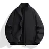 Comercio Exterior Calle Principal Americana Chaqueta Limpia con Cuello Alto para Hombre Otoño Marca de Moda Rogue Guapo Versátil Chaqueta de Béisbol Piloto Ropa de Abrigo