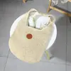 2026 Verão Novo Estilo Cor Sólida Simples Bolsa de Ombro Bolsa de Palha Tecida Bolsa de Ombro para o Trabalho para Mulheres Bolsa Tote de Grande Capacidade para Mulheres