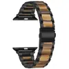 Adecuado para Apple Watch 8 9 S10 Correa de Reloj Iwatch 7 Ultra Metal Tres Perlas Correa de Reloj de Resina