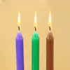 Vela Longa Padrão Buddha Iluminação Vermelha, Branca e Preta para Uso Diário Proposta Romântica Jantar Romântico à Luz de Velas Vela de Emergência para Casa