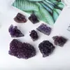 Racimo de Amatista Natural Personalizado Bloque de Amatista Espécimen Mineral Difusor Desmagnetizador Adornos de Piedra Venta al por Mayor Adornos de Cristal