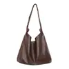 Bolso Tote Holgado Estilo Coreano Bajo el Brazo 2026 Nuevo Otoño/Invierno Retro Bolso de Hombro Gran Capacidad Cubo Bolso de Viaje