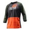 Ropa para Carreras Todoterreno, Camiseta de Manga Tres Cuartos, Top de Secado Rápido, Tallas Europeas y Americanas Versátiles, Ropa de Ciclismo Holgada, Ropa para Descenso