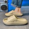 Pantuflas de Hombre para Exterior de Alta Calidad Antideslizantes Cómodas Verano Suela Gruesa Chanclas de Interior Nuevas Sandalias de Mujer Resistentes al Desgaste