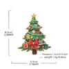 Broche Tema Natalino Europeu e Americano Papai Noel Árvore de Natal Boneco de Neve Festival de Flores Decoração de Roupa Acessórios de Pino