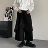 Pantalones culotte irregulares con decoración de botones de alta calidad estilo japonés estilo oscuro para hombre y mujer pantalones de traje laminados estilo Yamamoto pantalones sueltos