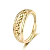 Anillo de Moda Transfronterizo Europeo y Americano Simple de Puntos con Cuentas para Mujer, Más Vendido en Amazon, Anillo Giratorio de Microcuentas, Antiestrés