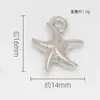 Versão Coreana Acessórios DIY Série Oceano Pingente Estrela do Mar Liga Galvanizada Joias Colar Pulseira Pingente Único Pequeno Acessório