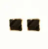 Pendientes Asimétricos de Acero de Titanio de Lujo Accesible Europeo y Americano Pendientes de Acero de Titanio Geométricos Rombo de Alta Gama Retro Francés para Mujer