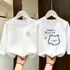 Camiseta de manga larga para niña, algodón puro, nueva y elegante camiseta de otoño para niños 2026, camiseta básica de otoño para niña pequeña