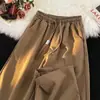 Primavera 2024 Estilo Nuevo de Moda Americana High Street Pantalones Largos para Hombres y Mujeres Marca de Moda Pantalones Casuales Rectos Estilo High Street