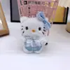 Nuevo Colgante Llavero Gato Sanrio Peluche Dibujo Animado Corazón de Chica Colgante Accesorios para Mochila Estudiantil