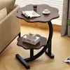 Mesa de Centro para Sala de Estar, Pequena Mesa de Chá para Uso Doméstico, Mesa de Cabeceira, Mesa Redonda Pequena Minimalista da Moda, Armário Lateral para Varanda, Armário Lateral para Sofá