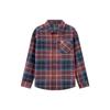 Camisas para Niños Duoduo con Tejido Cepillado, Sensación Confortable en la Piel, Tops de Cuadros Vintage de Primavera y Otoño, Chaquetas de Algodón Puro para Niños Medianos y Grandes