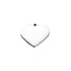Comercio Exterior Venta Caliente Acero Inoxidable Forma de Corazón de Melocotón Amor Forma Accesorios de Joyería Pulido por un Lado Cepillado DIY Colgante para Collar Pulsera