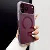Adecuado para funda de teléfono móvil Iphone18Promax, Funda magnética transparente de cristal de hielo bicolor para Apple 17, Funda protectora 16 con airbag anticaídas