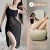 Lencería sexy para mujer, vestido largo sexy de tirantes, ropa de dormir seductora transparente, conjunto de malla transparente, venta al por mayor seductora