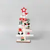 Mini Árbol de Navidad de Madera Estilo Escandinavo Adornos Navideños de Escritorio Decoración para Estantería de Oficina en Casa Regalos Pequeños