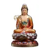 Estatua de Buda Guanyin, Estatua de Bronce, Estatua de Buda para Ofrenda Familiar, Juego Completo de Buda Shakyamuni, Bodhisattva Ksitigarbha, Buda Maitreya, Salón de los Tres Santos de Saha
