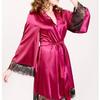Camisola feminina sexy Amazon de comércio exterior, tamanho grande, roupa íntima, roupão de banho para casa, roupas para casa