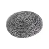 Escova de Panela de Aço Inoxidável Doméstica com Cabo Longo Espessado, Ferramenta Mágica de Limpeza de Panelas, Bola de Lã de Aço para Uso na Cozinha, Bola de Lã de Aço Removedora de Manchas