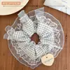 Scrunchie de florzinhas frescas estilo dopamina para meninas, acessório de cabelo doce para rabo de cavalo, elástico de cabelo para coques