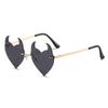 Gafas de sol transfronterizas europeas y americanas 2024 Gafas de sol Deviruchi personalizadas Gafas de sol extraterrestres sin marco Nuevo estilo Tendencia personalizada
