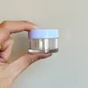 Yuzhuang Garrafa Pet Transparente de Parede Grossa com Boca Larga 5g Pote para Creme 10g Frasco Removedor de Maquiagem Frasco Cosmético Vazio para Pequenas Amostras
