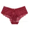Panty de encaje hueco estilo francés sexy de lujo Amazon para mujer, tiro medio, transpirable, adecuado para el hogar y uso casual, calzones talla grande
